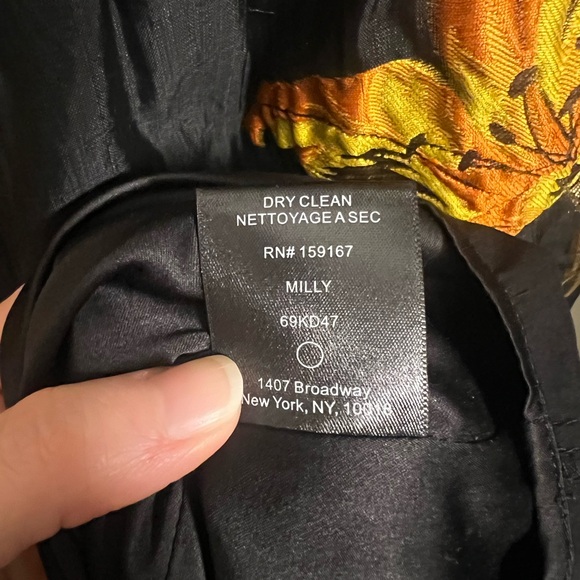 MILLY Hayden Halter Floral Midi Dress Size 6 - Picture 8 of 11